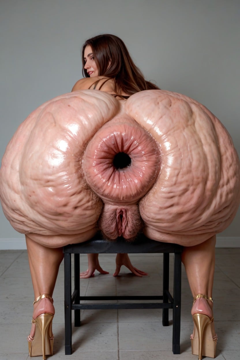 Hairy Big Pussy, Hyper Cellulite Ass, Colossal Anus Porno IA