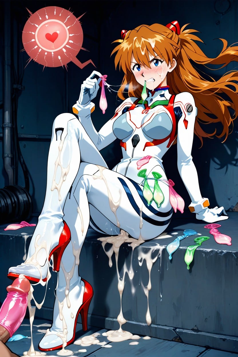 Cum On Body, Semen On High Heels, Covered By Cum Hentai AI Porn