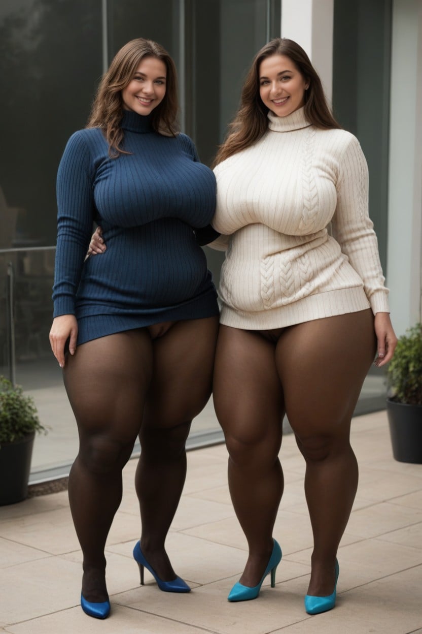 Super Bbw, Massive Ass, Round Legs AI Porn