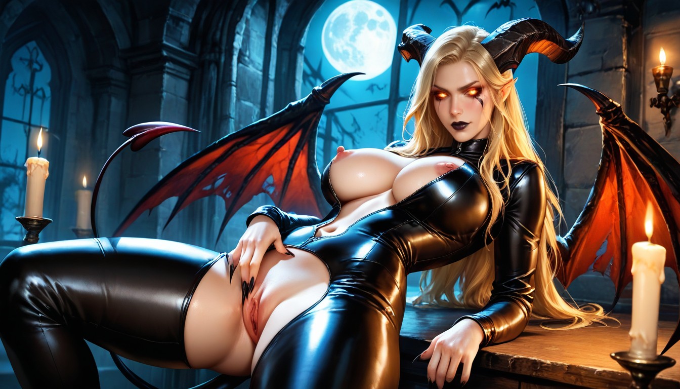 Big Demon Wings, Vampire, Sexy Porno IA