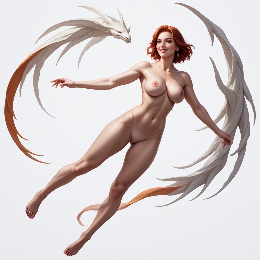 / Side Angle View, Smiling Mouth Open, Dynamic Angle AI Porn