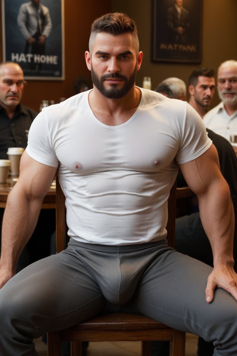 Man With Tight Soft Pants, Polla Masiva, Hdr Porno gay IA