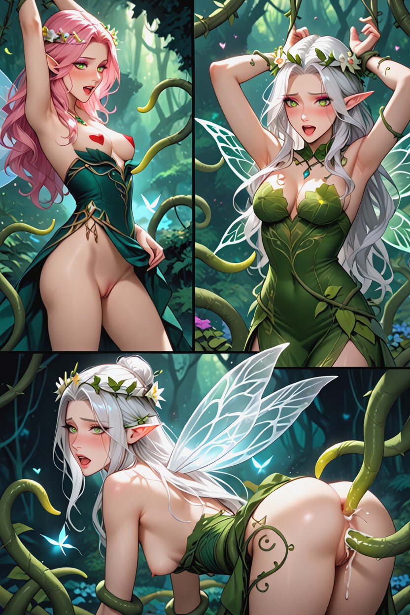 Tentacles, Shocked, Fairy AI Porn