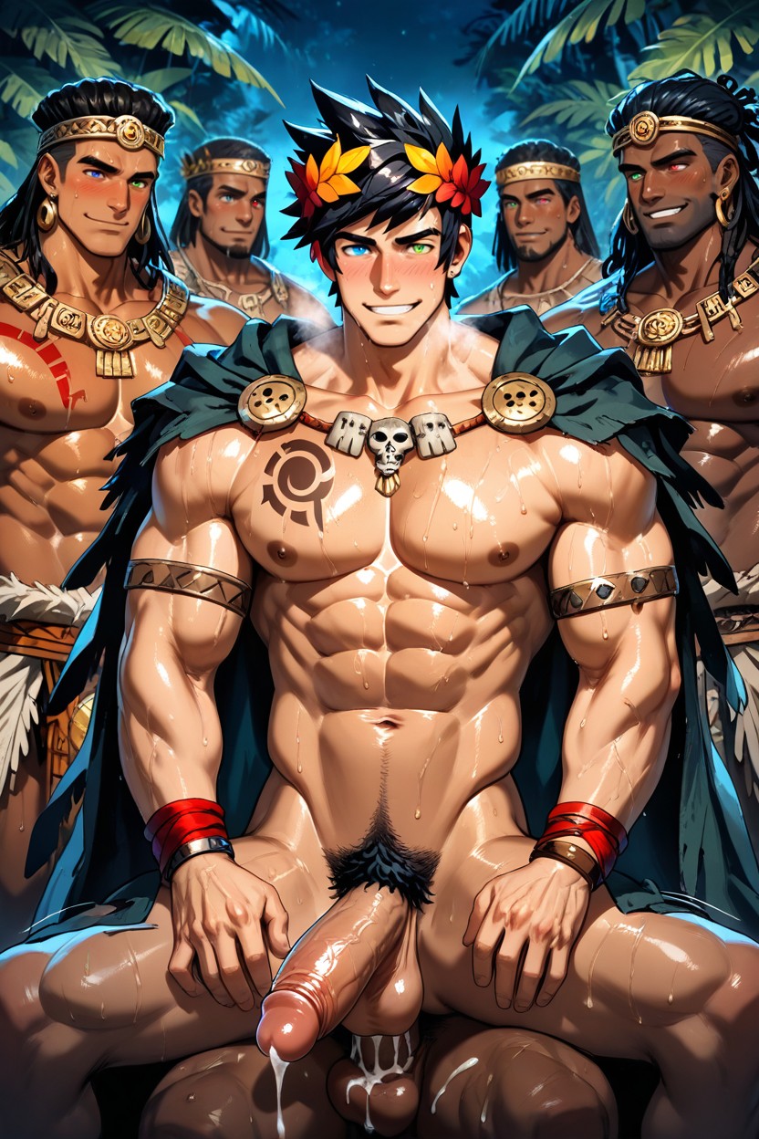 Aztec, Sweaty, Zagreus Porno gay IA