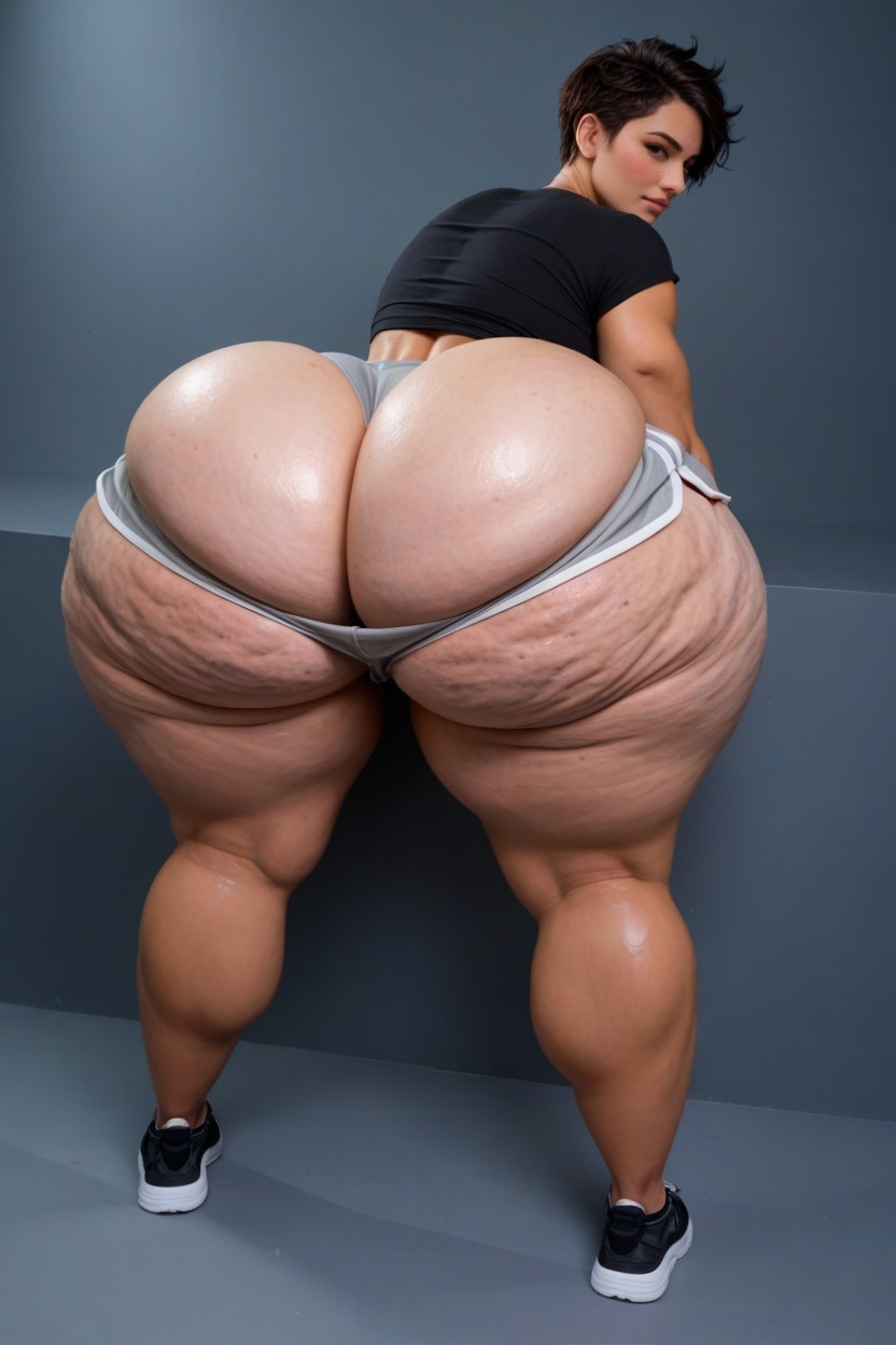 View Ultra Very High Up, Massive Ass, Extremadamente Musculoso Porno IA