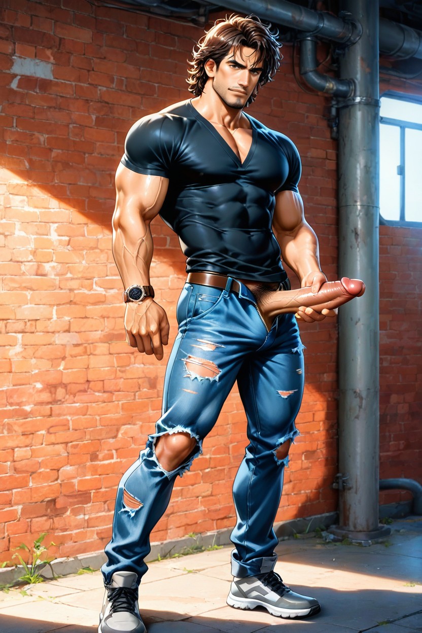 Correct Anatomy, Soft Facial Expression, A Belt AI同性恋黄片