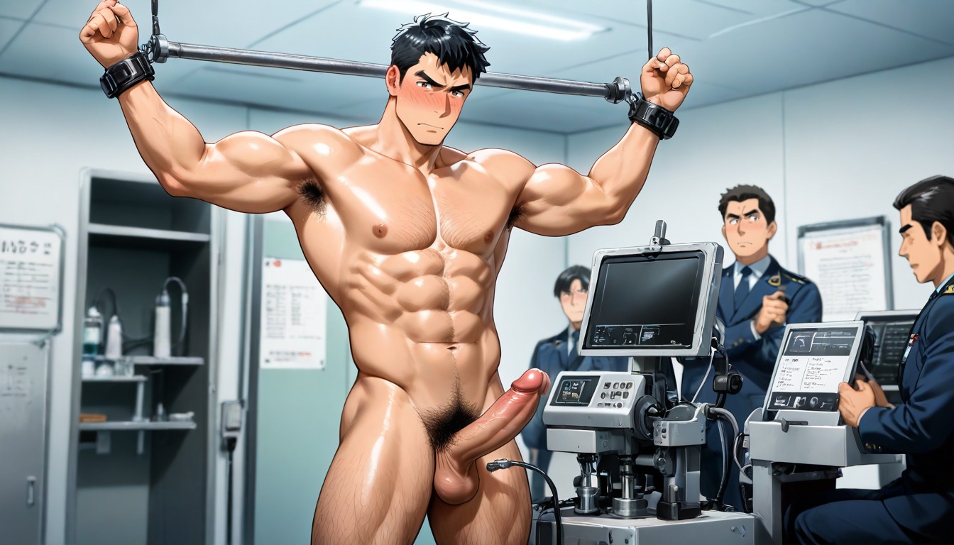 Similar To A Mammography Machine, 페니스 펌프, Is Used To Measure The Penis For Efficiency 게이 AI 포르노