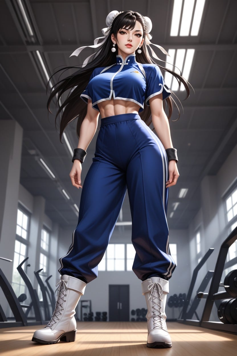 Black Hair, Fondo Abstracto, Full Body Hentai AI Porn