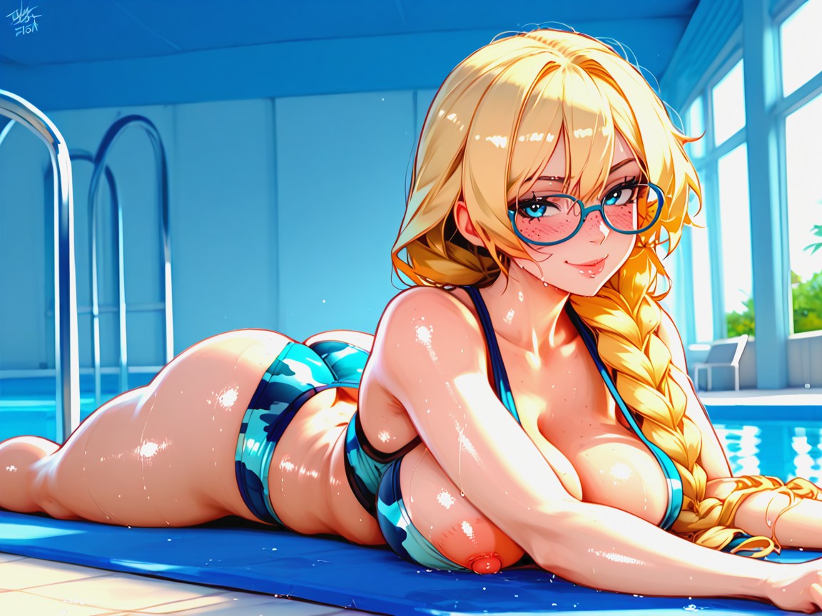 Smirk, Hips, Glasses Porno IA