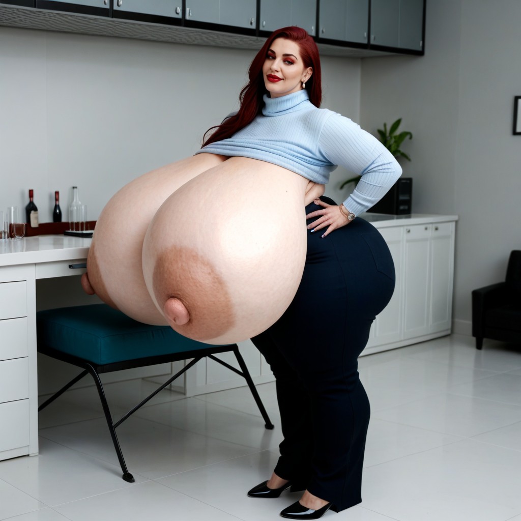 Culo Grande, 50+, Vista Lateral Porno IA