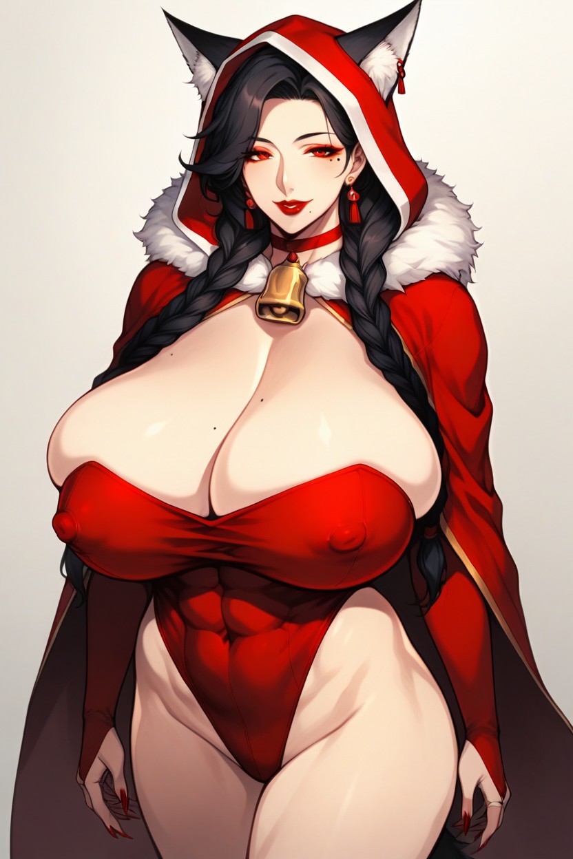 Parted Bangs, Detailed Face, Highleg Leotard Hentai AI Porn