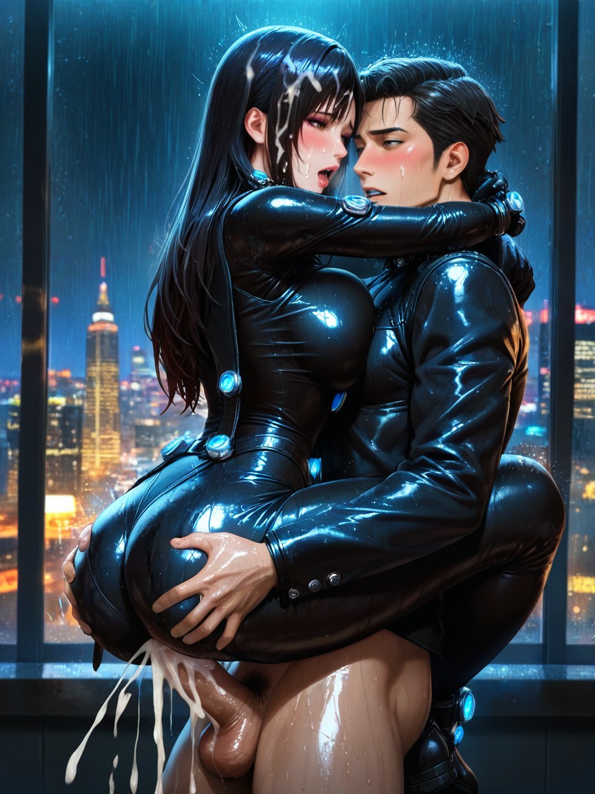 Glossy Lips, Lean, Reika From Gantz Hentai AI Porn
