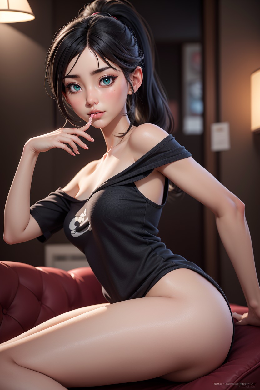 Trembling, Extremely Beautiful Woman, Perfect Face Hentai AI Porn