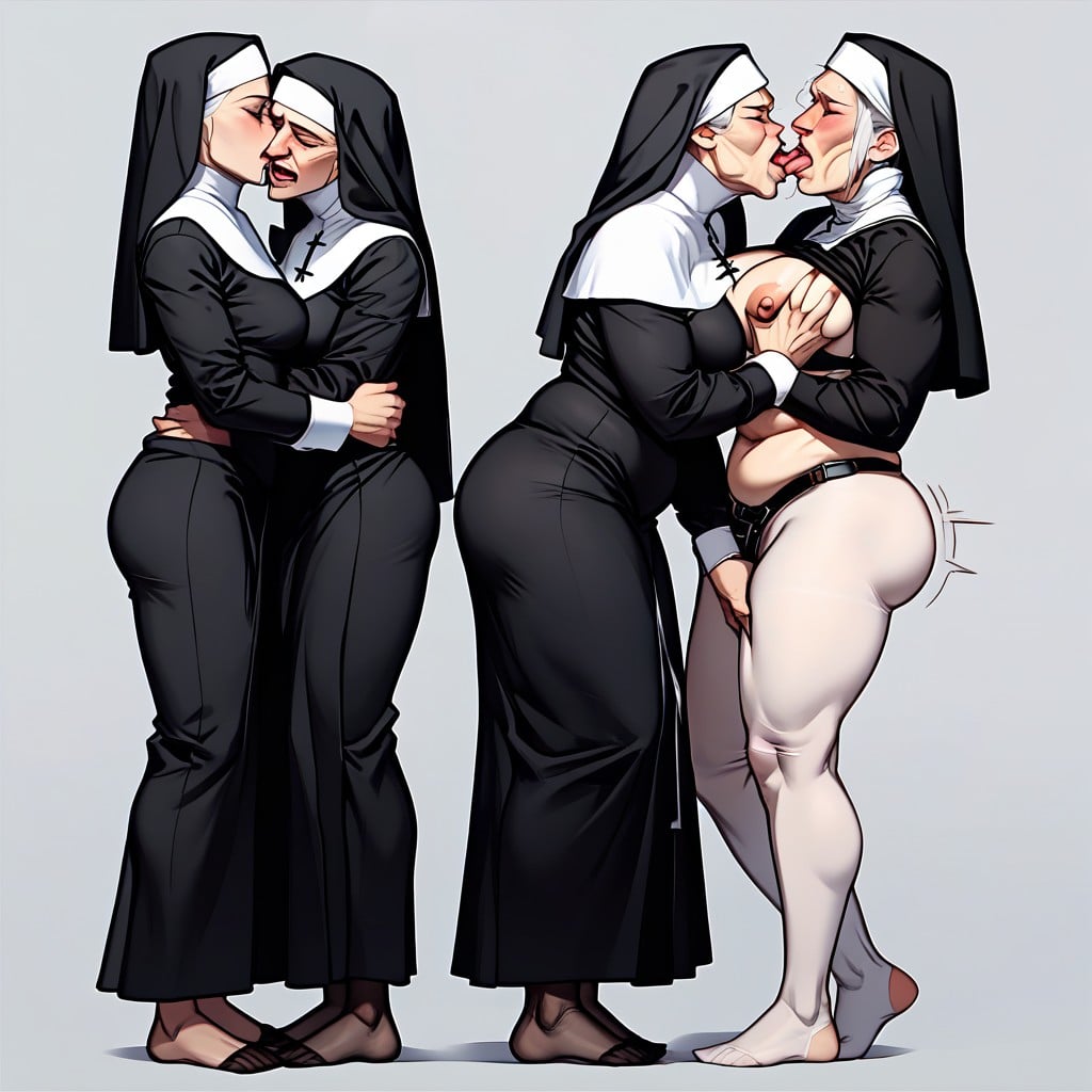 Medium Breast, No Bare Heads, Grabbing Boobs AI Porn