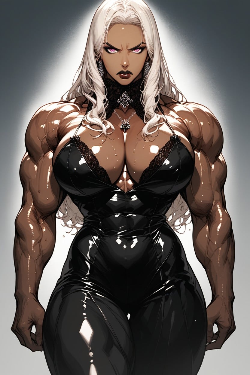 Fierce Milf, Damp Hair, Huge Muscles MILF AI Porn