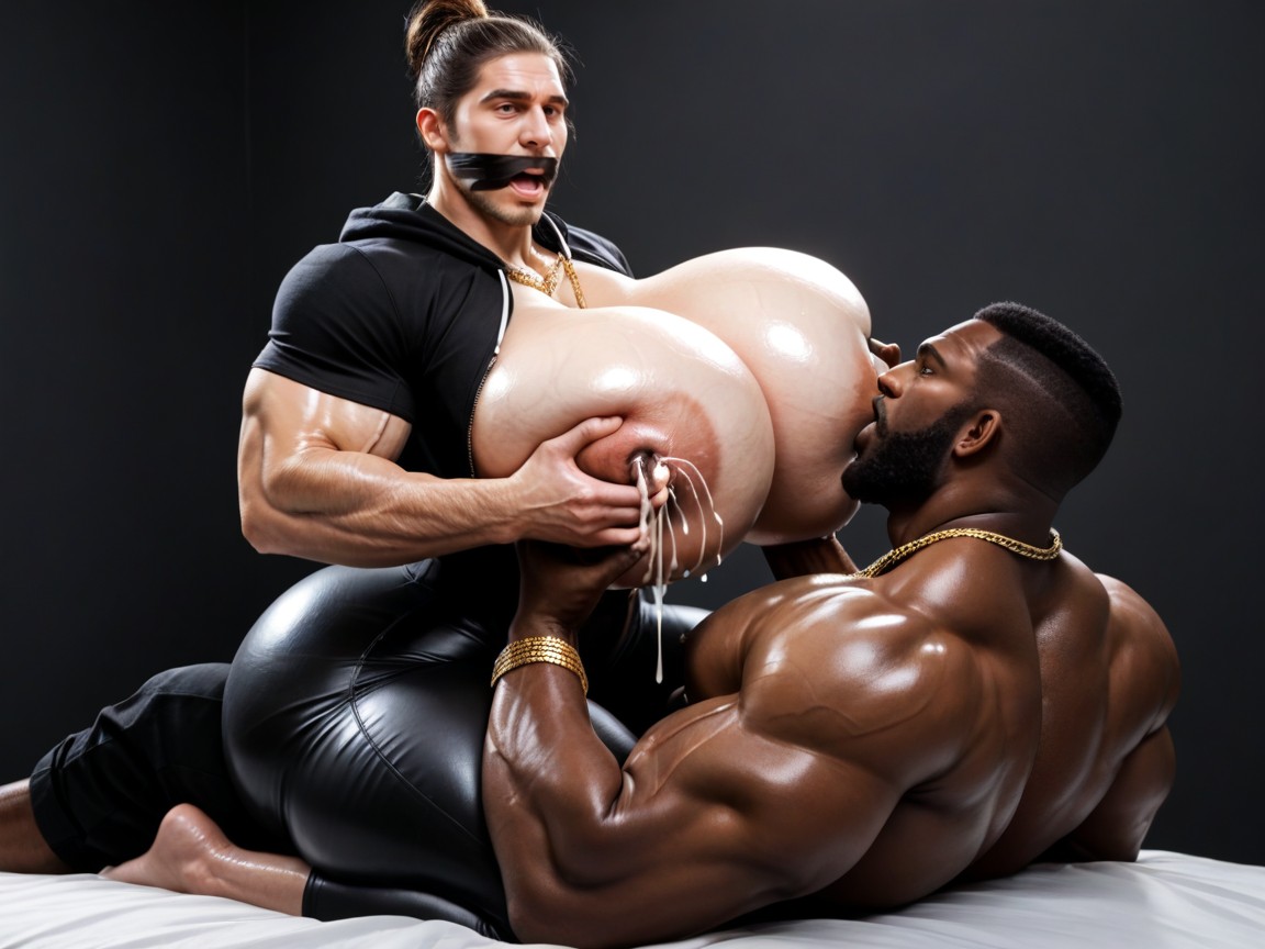 African, Massive Arms, Nipple Suck AI Gay Porn
