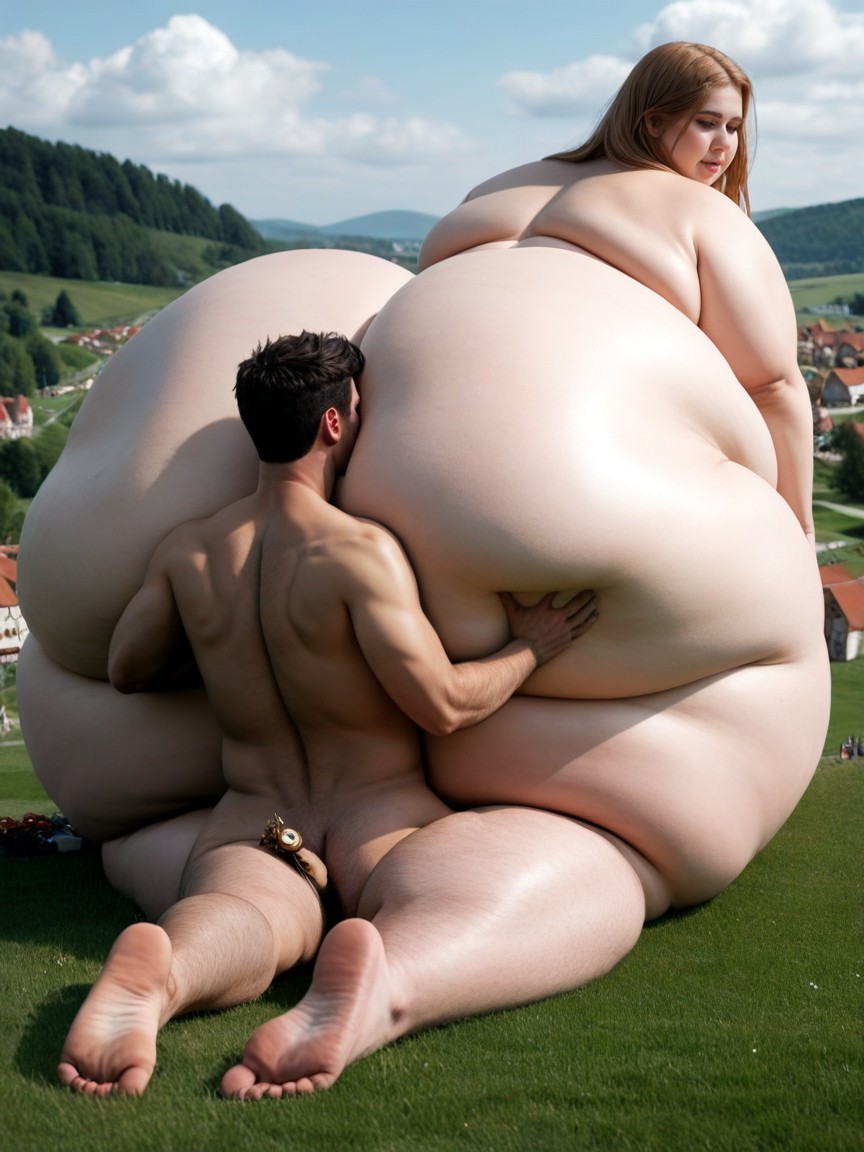 Field, Macro Effeminate Male, Curvaceous AI Gay Porn