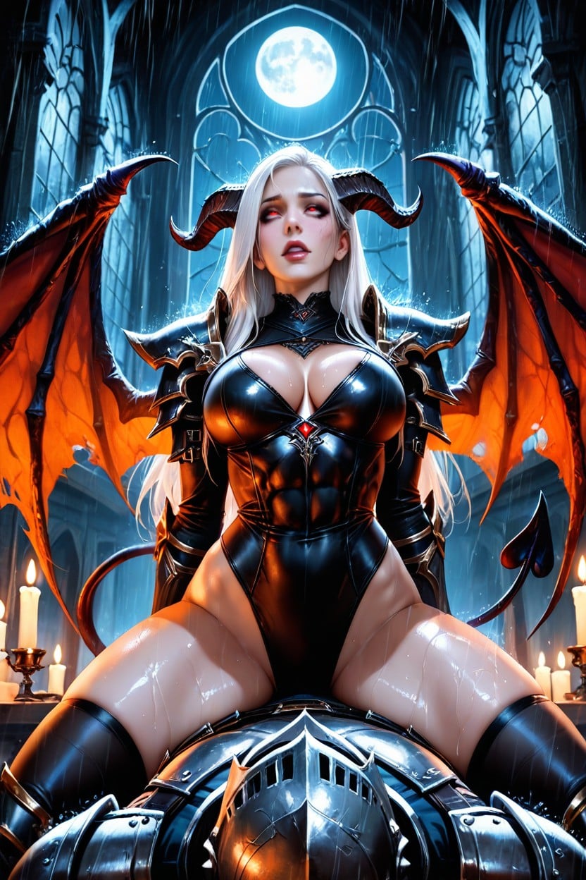 Pale Moonlight, Interior, Succubus Porno IA