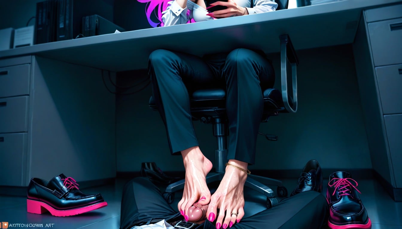 Office Slut, Wide Angle View, Large Veiny Cock ヘンタイAIポルノ