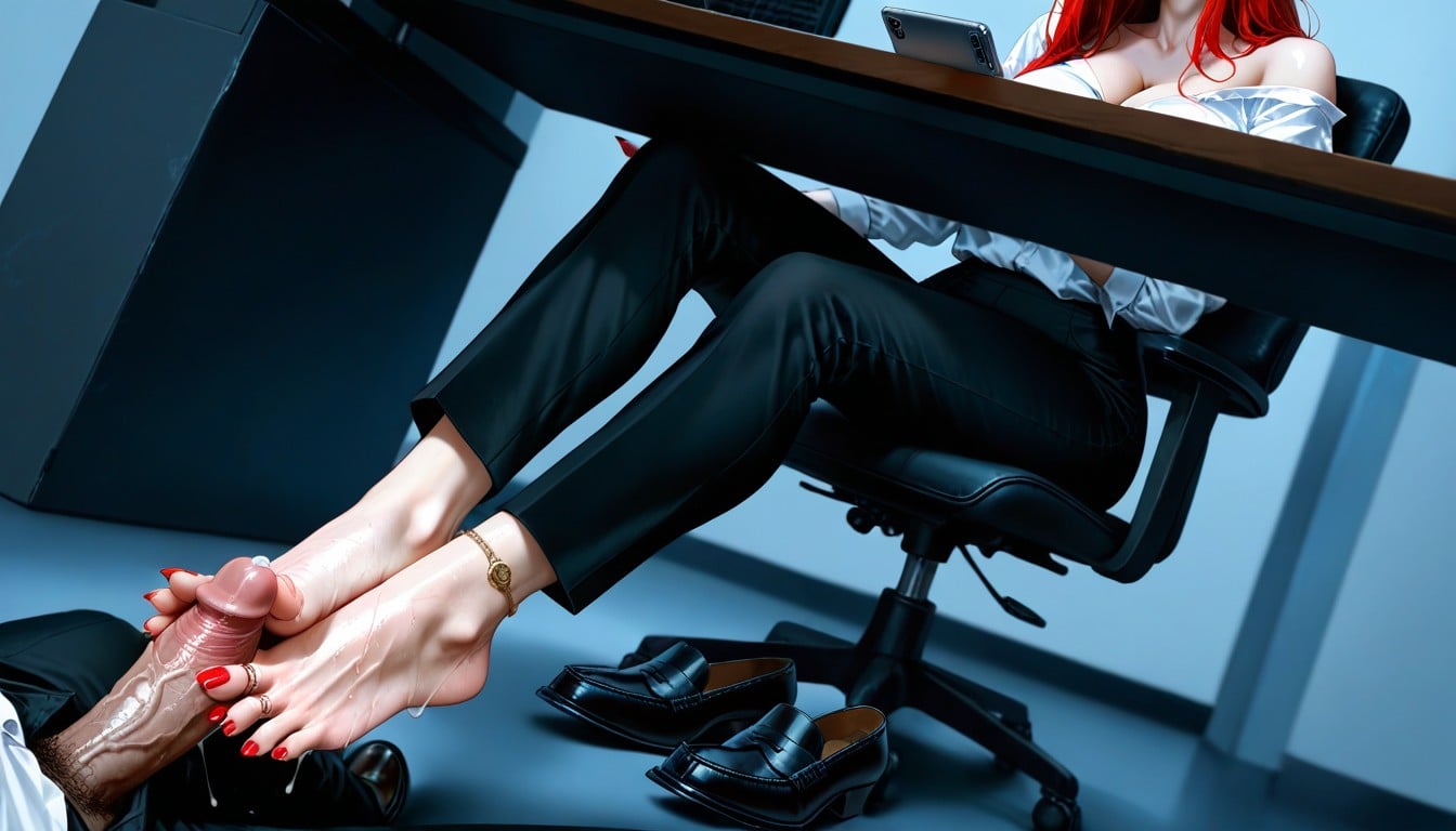 Ultra Detailed, Detailed Sexy Ankles, Pov Rapid Footjob Porno IA Hentai