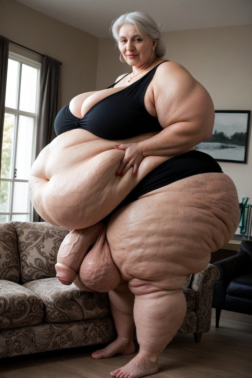 Foreskin, Hair Down, Impossibly Huge Ass AI Porn