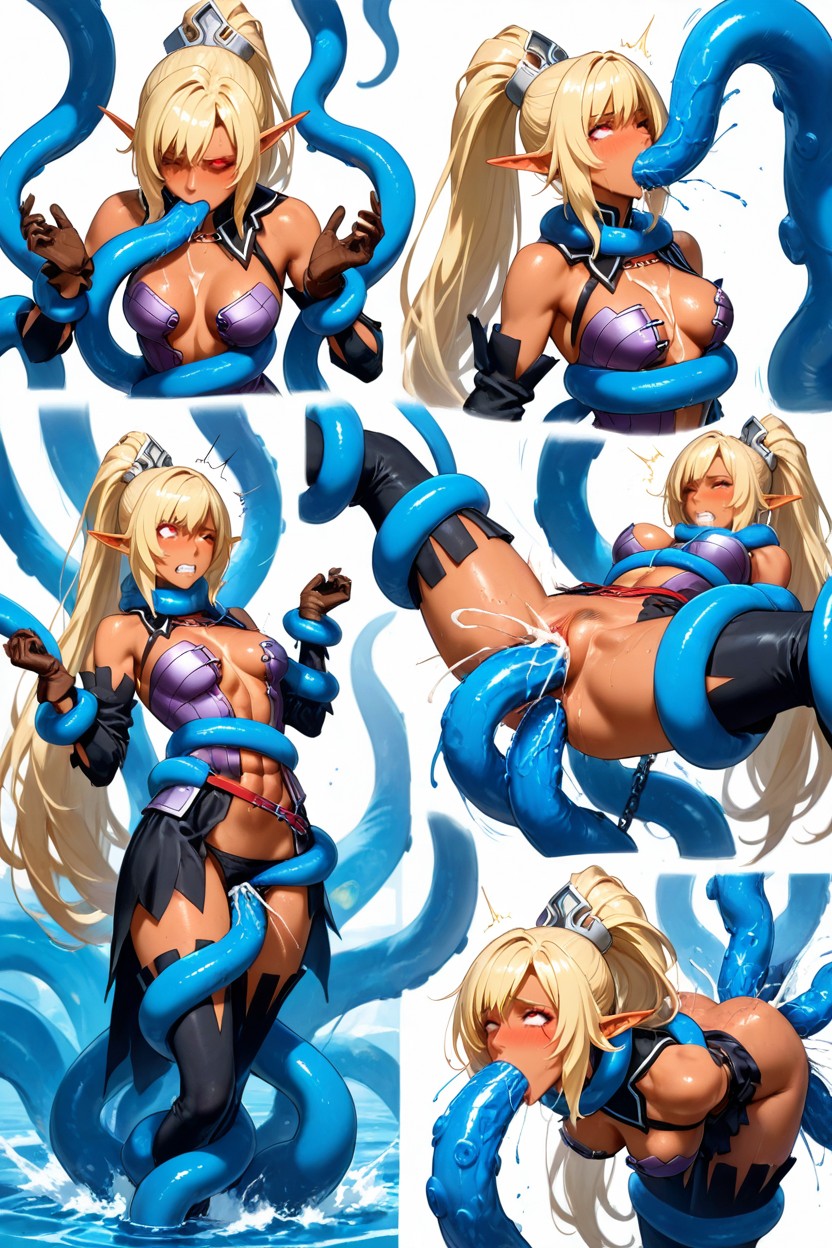 Detailed Lighting, Rouler Des Yeux, Dents Serrées Porno IA Hentai