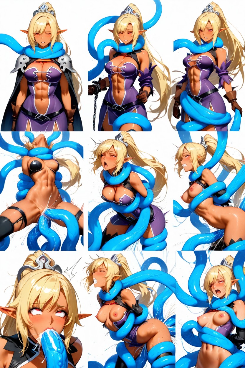 Oversized Penetration, Platine Blonde Hair, Deep Thrust Porno IA Hentai