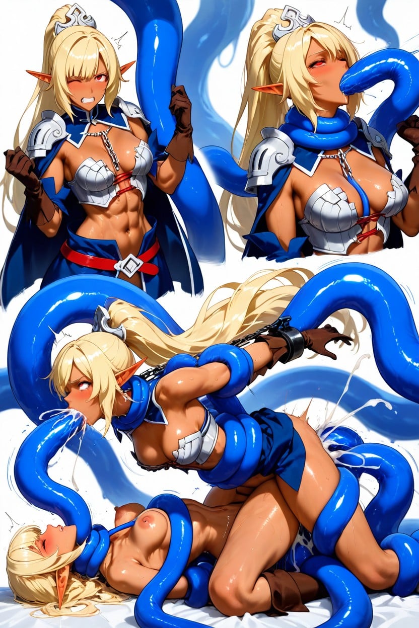 Five Different Poses And Angles, Consistent Outfit, Rouler Des Yeux Porno IA Hentai