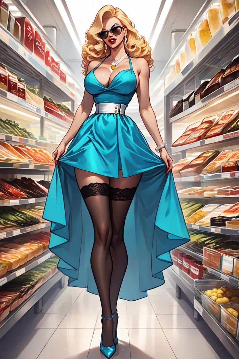 Pear Necklace, Faiblement Éclairé, Long Legs Porno IA Hentai