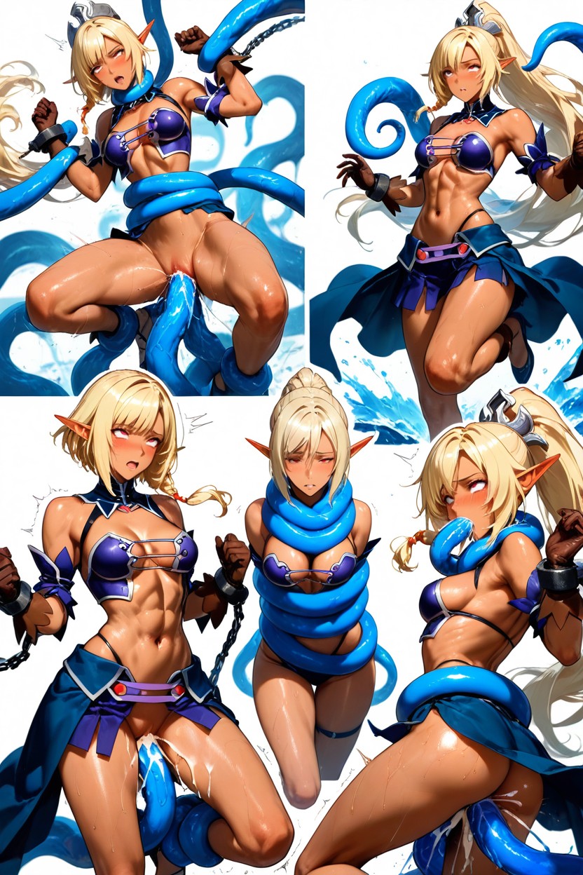 Consistent Character Proportions And Lighting, Front Bangs, Chloe Discordia From Kuroinu Porno IA Hentai