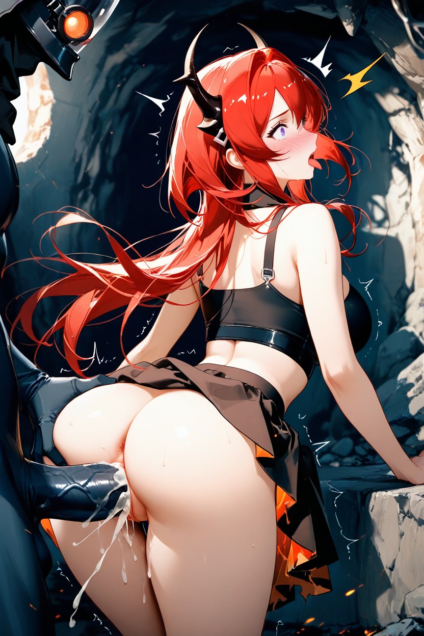 Blushing, High Resolution, 사이드뷰 헨타이 AI 포르노