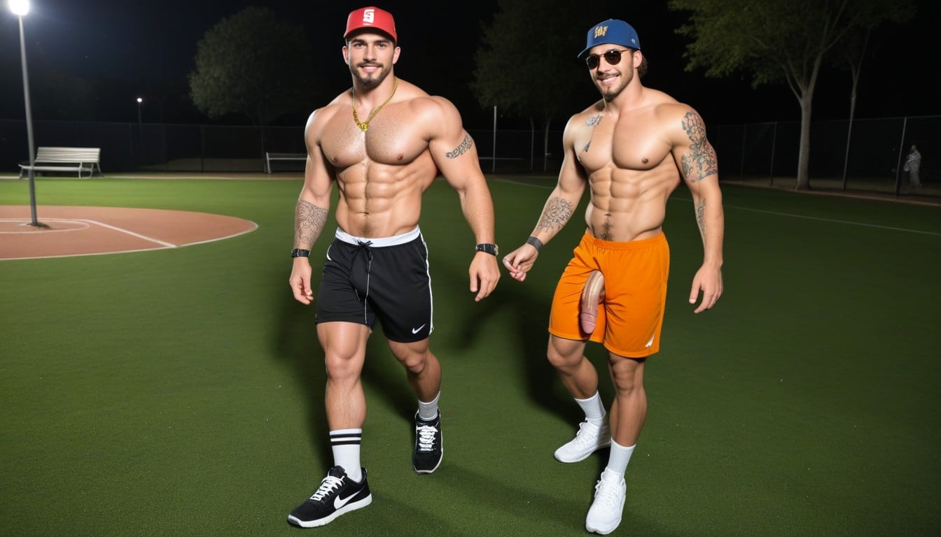 Light Brown Skin, Pubic Hair, Gold Chain AI Gay Porn