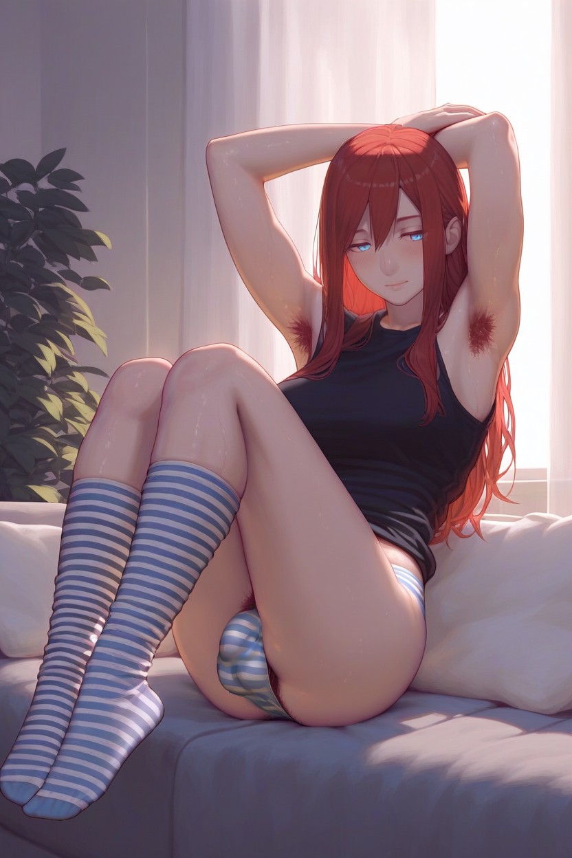 Sitting, Long Hair, Futanari Porno shemale IA