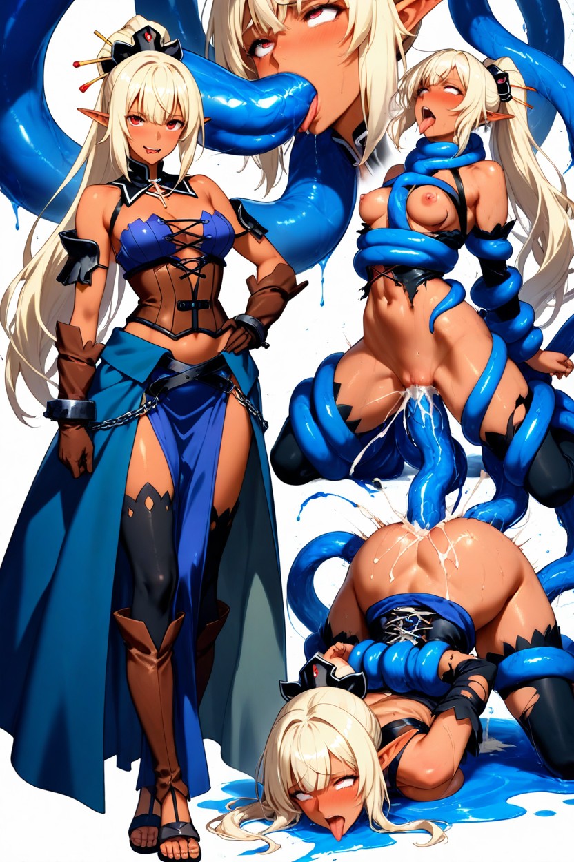 Deepthroat, Dynamic Composition, Separeted Layout Hentai AI Porn