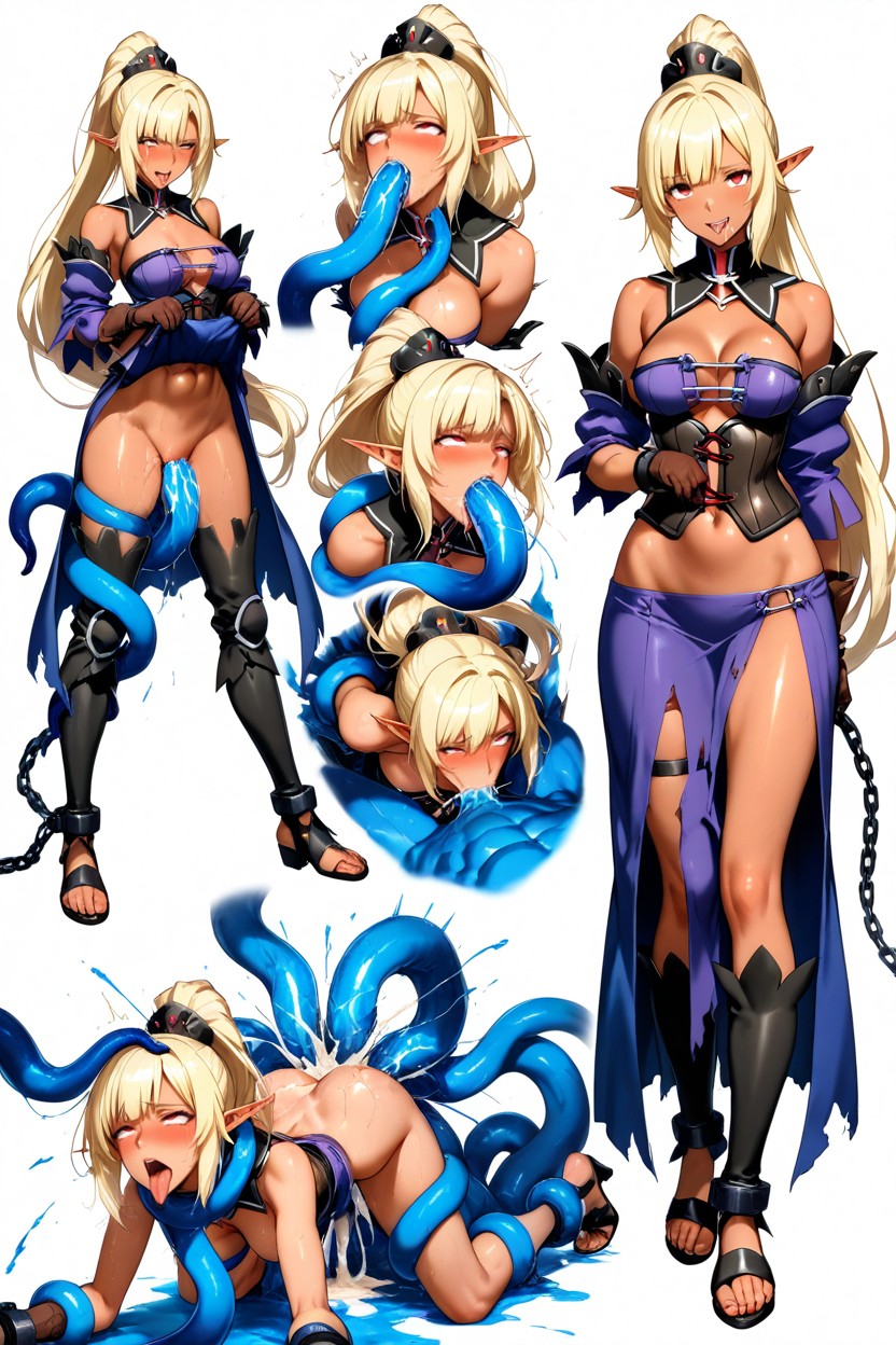 Brown Gloves, Separeted Layout, Detailed Lighting Hentai AI Porn