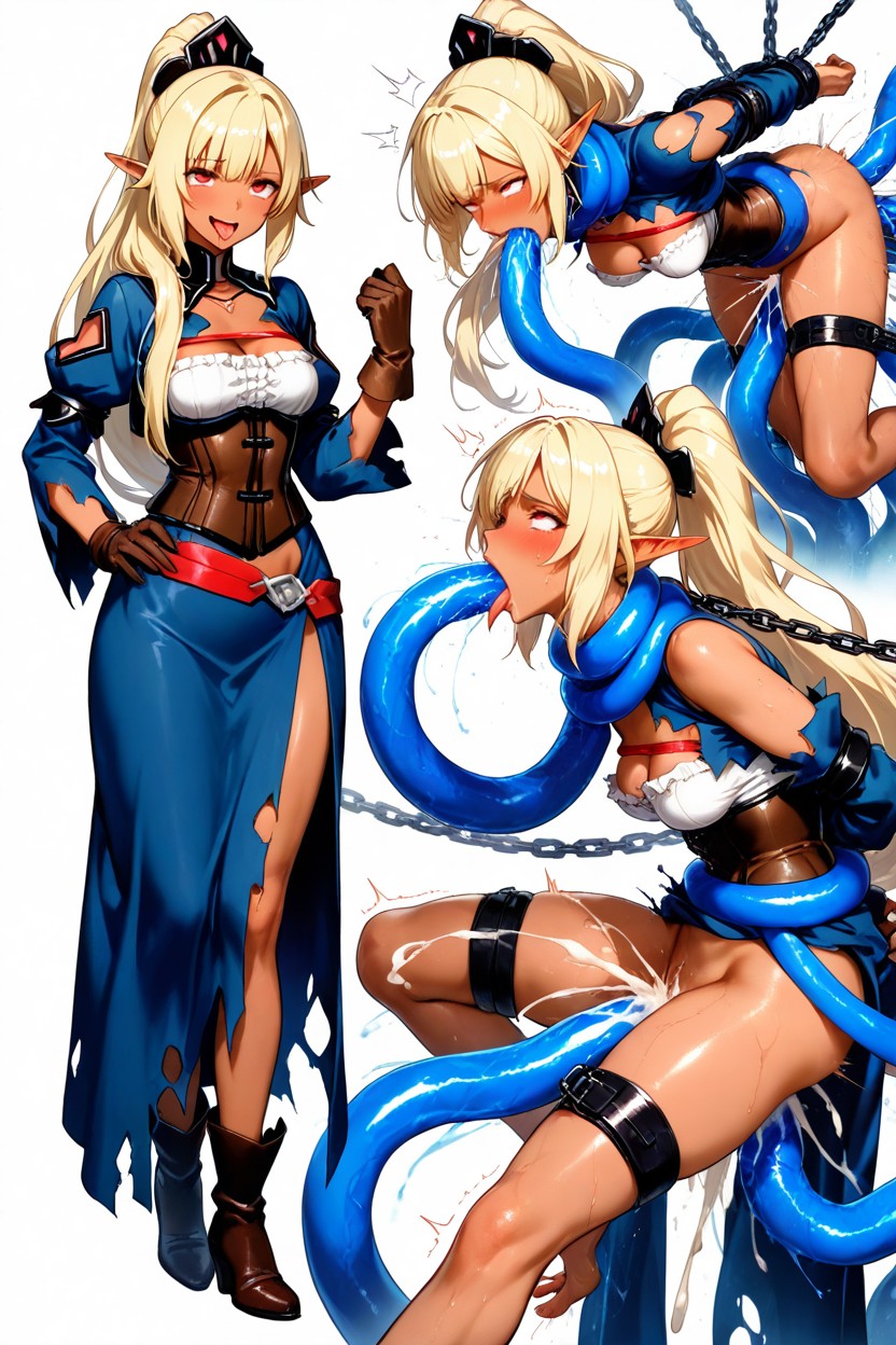 Fucked By Multiple Blue Water Tentacules, Oversized Penetration, Xs Body Hentai IA