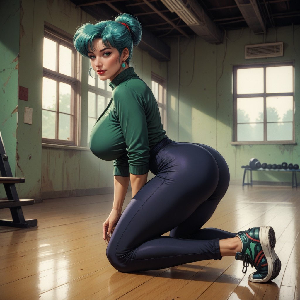 Bend Over, Pretty Clothes, Ass Bigger Than Torso MILF AI Porn