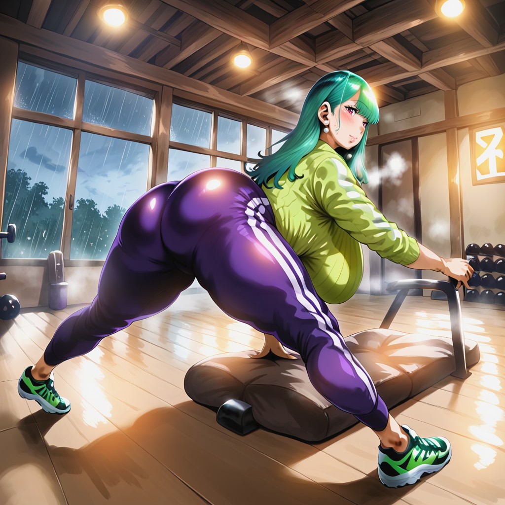Sport Clothes, In Abandoned House, Stepmom Distinctly Thick MILF AI Porn