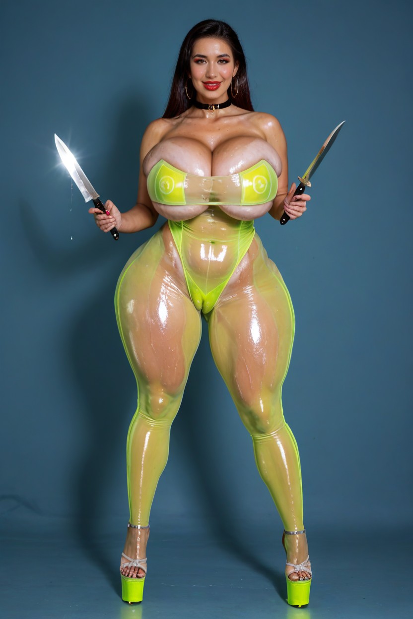 Disproportionately Huge Bbl, Bimbo Slut, Asian Japanese Womans Face AI Porn