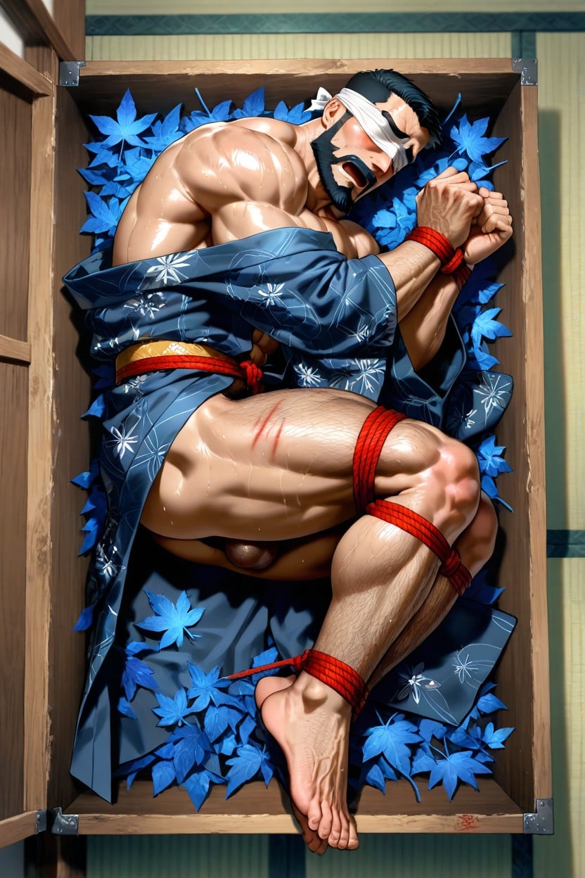 Big Pecs, Bounded, Japanese AI Gay Porn