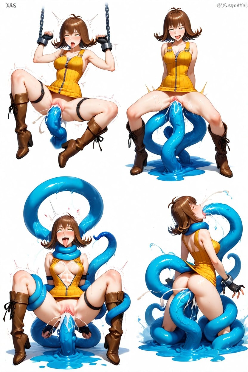 Delgada, Deep Thrust, Selphie Tilmitt From Final Fantasy Hentai IA