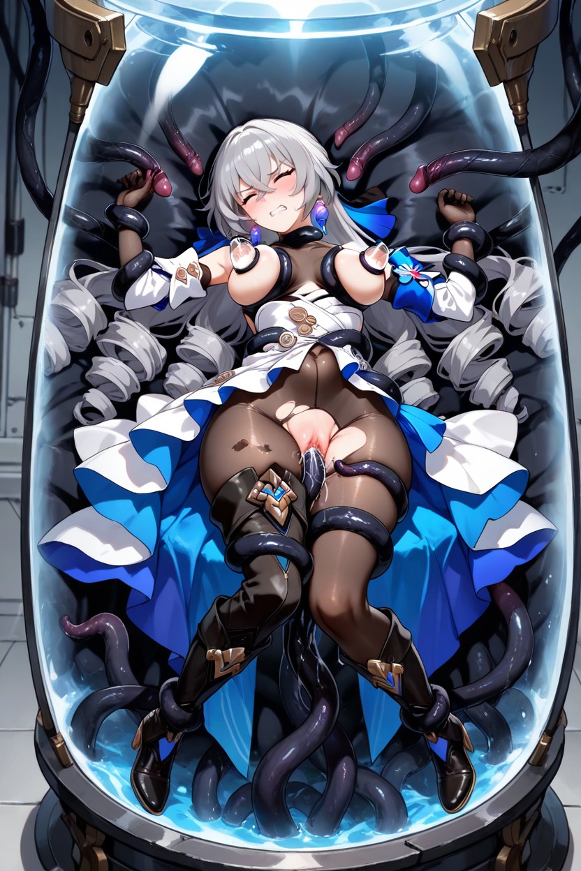 Milking Machine, Black Tights, Allongé Porno IA Hentai