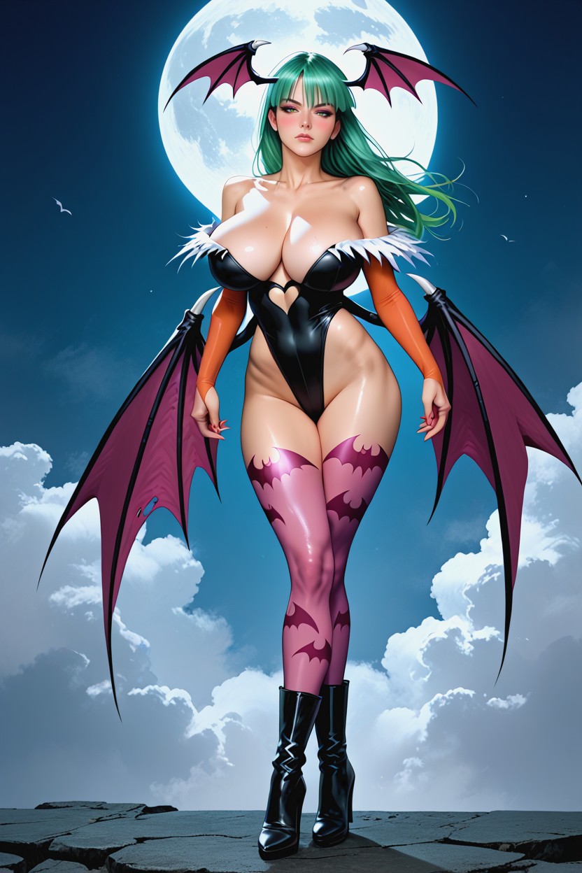 Sexy Legs, Morrigan Aensland, Sexy Legs Hentai IA
