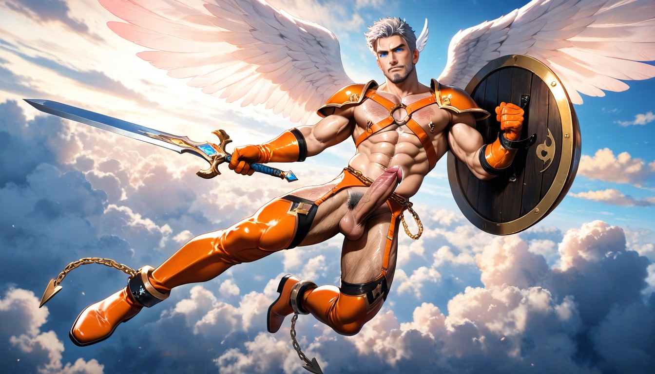 Hairy Pits, Male Angel, Heaven AI Gay Porn