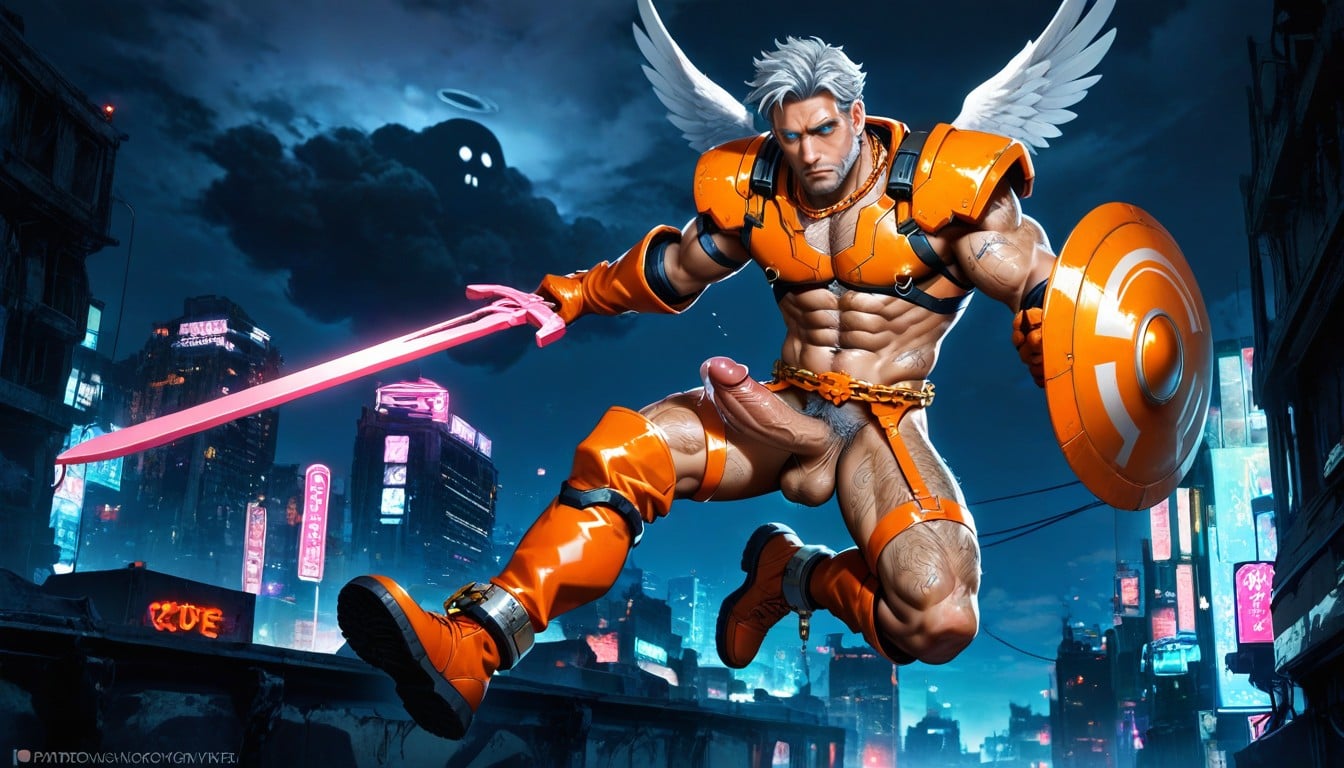 Blue Eyes, Ankle Cuffs, Handsome Face AI Gay Porn