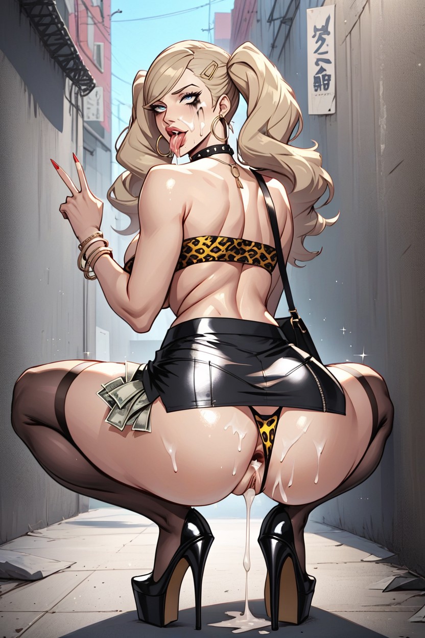 Perfect Posture, Clit Piercing, Ahegao AI Porn
