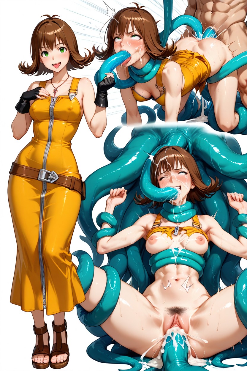 Small Breasts, Light Abs, Oversized Penetration Hentai AI Porn
