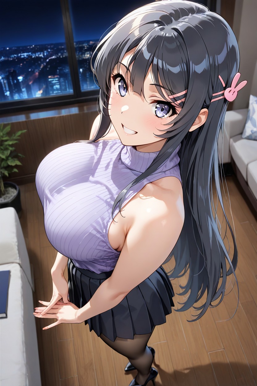 Straight Back, Curvy Body, Hands The Down Hentai AI Porn