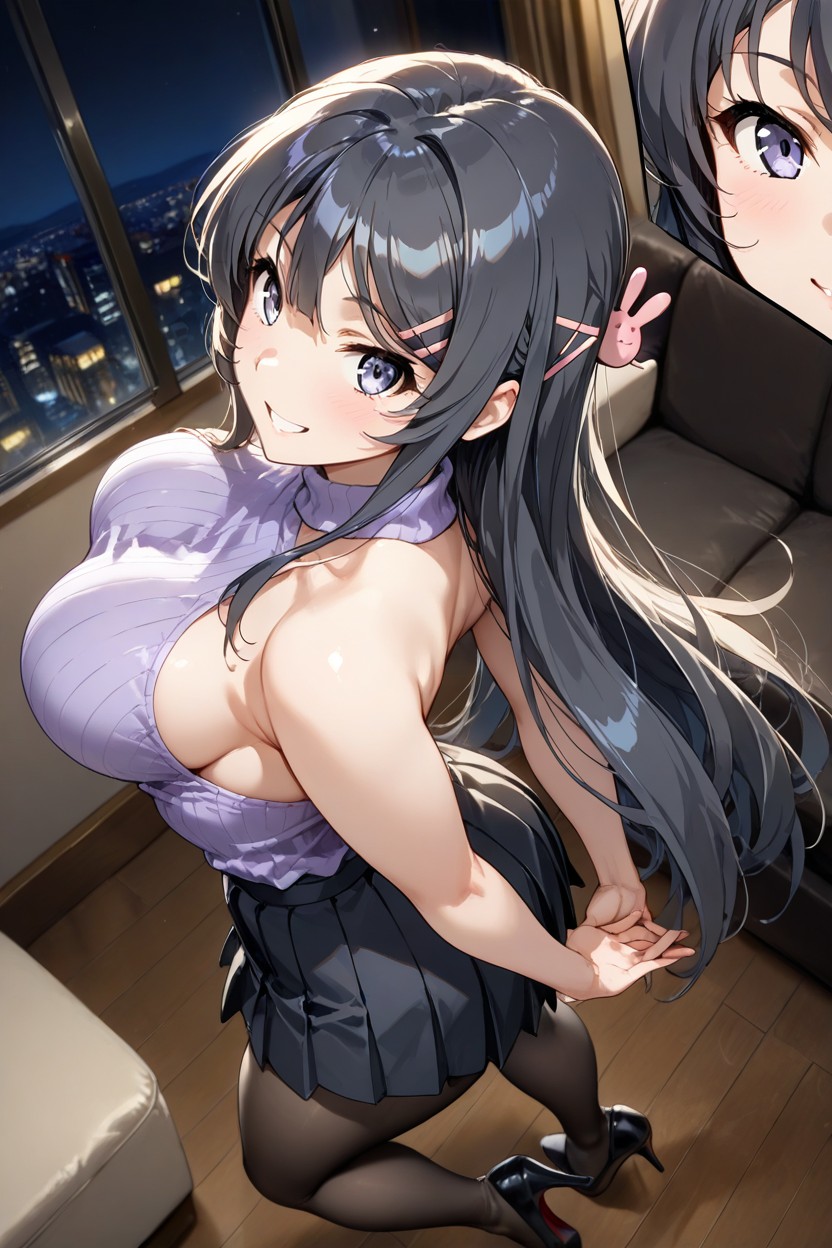 25+, Black Tights, Close Up Hentai AI Porn