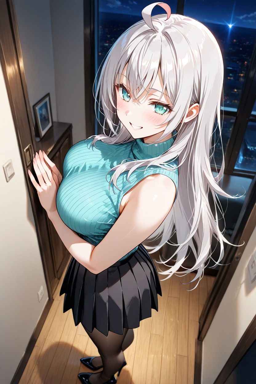 Feet Together, Shoulders Back, Top Down Hentai AI Porn